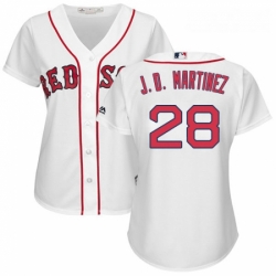Womens Majestic Boston Red Sox 28 J D Martinez Replica White Home MLB Jersey  Womens Majestic Boston Red Sox 28 J D Martinez Replica White Home MLB Jersey