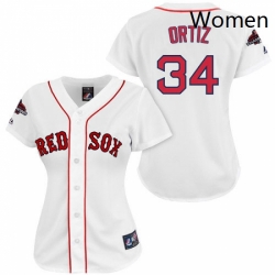 Womens Majestic Boston Red Sox 34 David Ortiz Authentic White 2018 World Series Champions MLB Jersey Womens Majestic Boston Red Sox 34 David Ortiz Authentic White 2018 World Series Champions MLB Jersey