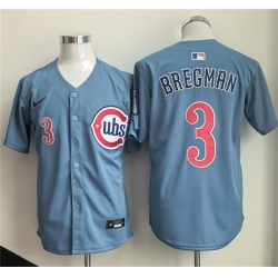 Men Chicago Cubs  3 Alex Bregman Blue 2026 Limited Stitched Baseball Jersey
