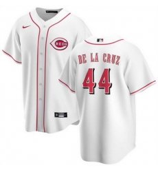 Youth Cincinnati Reds 44 Elly De La Cruz White Stitched Baseball Jersey