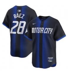 Men Detroit Tigers 28 Javier B E1ez 2024 Navy City Connect Cool Base Limited Jersey