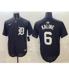 Men Detroit Tigers 6 Al Kaline Black Limited Stitched Baseball Jersey Men Detroit Tigers 6 Al Kaline Black Limited Stitched Baseball Jersey