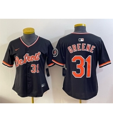 Women Detroit Tigers 31 Riley Greene Black 2026 Alternate Vapor Premier Limited Stitched Baseball Jersey Run Small Women Detroit Tigers 31 Riley Greene Black 2026 Alternate Vapor Premier Limited Stitched Baseball Jersey Run Small