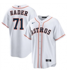 Men Houston Astros 71 Josh Hader White Cool Base Stitched Baseball Jersey