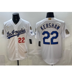 Men Los Angeles Dodgers 22 Clayton Kershaw White 2026 Gold Collection 9x B2B Champs Patch Stitched Baseball Jersey Men Los Angeles Dodgers 22 Clayton Kershaw White 2026 Gold Collection 9x B2B Champs Patch Stitched Baseball Jersey