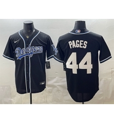 Men Los Angeles Dodgers  44 Andy Pages Black Stitched Baseball Jersey