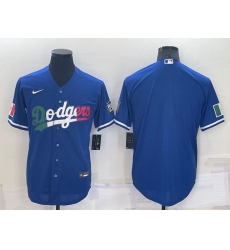 Men Los Angeles Dodgers Blank Royal Cool Base Stitched Baseball Jersey