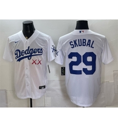 Men Los Angeles Dodgers x KAWS 29 Tarik Skubal White Vapor Premier Limited Stitched Baseball Jersey Men Los Angeles Dodgers x KAWS 29 Tarik Skubal White Vapor Premier Limited Stitched Baseball Jersey