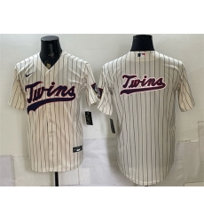 Men Minnesota Twins Team Big Logo Cream 2026 Field of Dreams Stadium Stitched Baseball Jersey Men Minnesota Twins Team Big Logo Cream 2026 Field of Dreams Stadium Stitched Baseball Jersey