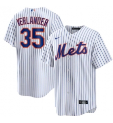 Men New York Mets Justin Verlander  #35 White Cool Base Stitched MLB jersey