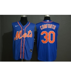 Mets 30 Michael Conforto Royal Nike Cool Base Sleeveless Jersey