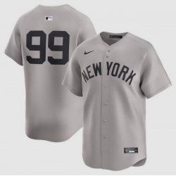 Mens New York Yankees 99 Aaron Judge Nike Gray Road Limited Player Jerseys