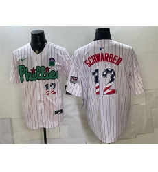 Men Philadelphia Phillies 12 Kyle Schwarber White Phanatic USA 250 Fourth of July Stitched Baseball Jersey Men Philadelphia Phillies 12 Kyle Schwarber White Phanatic USA 250 Fourth of July Stitched Baseball Jersey