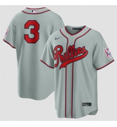 Men Philadelphia Phillies 3 Bryce Harper Gray 2026 Field of Dreams Stadium Stitched Baseball Jersey Men Philadelphia Phillies 3 Bryce Harper Gray 2026 Field of Dreams Stadium Stitched Baseball Jersey