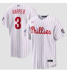 Men Philadelphia Phillies  3 Bryce Harper White 2026 All Star Game   USA 250 Patch Stitched Baseball Jersey