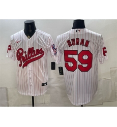 Men Philadelphia Phillies 59 Jhoan Duran White 2026 Field of Dreams Stadium Stitched Baseball Jersey Men Philadelphia Phillies 59 Jhoan Duran White 2026 Field of Dreams Stadium Stitched Baseball Jersey