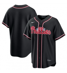 Men Philadelphia Phillies Blank 2026 Fashion Replica Black Out Stitched Baseball Jersey Men Philadelphia Phillies Blank 2026 Fashion Replica Black Out Stitched Baseball Jersey