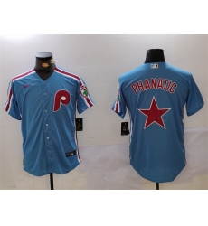 Men Philadelphia Phillies Phanatic Blue Cool Base Stitched Jersey