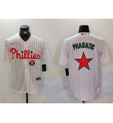 Men Philadelphia Phillies Phanatic White Red Cool Base Stitched Jersey 5