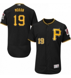 Mens Majestic Pittsburgh Pirates 19 Colin Moran Black Alternate Flex Base Authentic Collection MLB Jersey