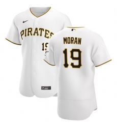 Pittsburgh Pirates 19 Colin Moran Men Nike White Home 2020 Authentic Player MLB Jersey