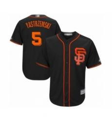 Men San Francisco Giants #5 Mike Yastrzemski Authentic Black Alternate Cool Base Baseball Player Jersey