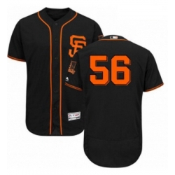 Mens Majestic San Francisco Giants 56 Tony Watson Black Alternate Flex Base Authentic Collection MLB Jersey