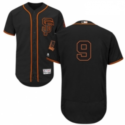 Mens Majestic San Francisco Giants 9 Brandon Belt Black Alternate Flex Base Authentic Collection MLB Jersey