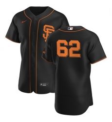 San Francisco Giants 62 Logan Webb Men Nike Black Alternate 2020 Authentic Player MLB Jersey