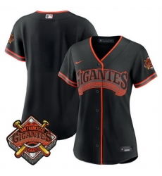 Women San Francisco Giants Blank Black 2026 Alternate Stadium Stitched Baseball Jersey  