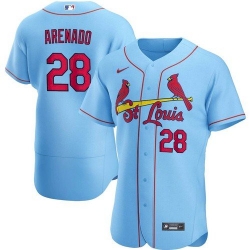 Men's St. Louis Cardinals Nolan Arenado Blue Jersey Home Flex Base