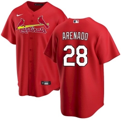 Youth St. Louis Cardinals Nolan Arenado Red Jersey Home Cool Base