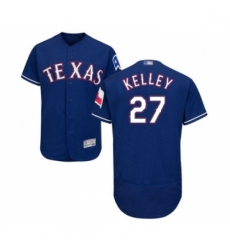 Mens Texas Rangers 27 Shawn Kelley Royal Blue Alternate Flex Base Authentic Collection Baseball Jersey