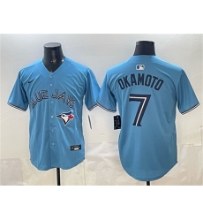 Men Toronto Blue Jays  7 Kazuma Okamoto Blue 2025 Limited Stitched Baseball Jersey