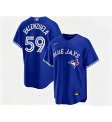 Men Toronto Blue Jays Brandon Valenzuela 59 Blue Away Flex Base Stitched Baseball Jersey Men Toronto Blue Jays Brandon Valenzuela 59 Blue Away Flex Base Stitched Baseball Jersey