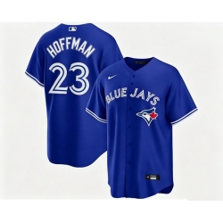 Men Toronto Blue Jays Jeff Hoffman 23 Blue Away Flex Base Stitched Baseball Jersey