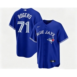 Men Toronto Blue Jays Tyler Rogers 71 Blue Away Flex Base Stitched Baseball Jersey