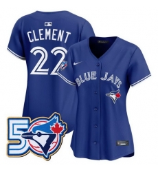 WomenToronto Blue Jays 27 Vladimir Guerrero Jr Nike Royal 50th Anniversary Alternate Limited Jersey WomenToronto Blue Jays 27 Vladimir Guerrero Jr Nike Royal 50th Anniversary Alternate Limited Jersey