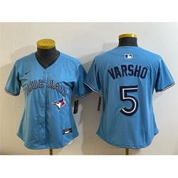 Youth Toronto Blue Jays  5 Daulton Varsho Blue Limited Stitched Baseball Jersey