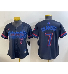 Youth Toronto Blue Jays 7 Kazuma Okamoto Navy 2024 City Connect Limited Stitched Baseball Jersey Youth Toronto Blue Jays 7 Kazuma Okamoto Navy 2024 City Connect Limited Stitched Baseball Jersey