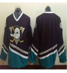 Anaheim Ducks Blank Purple Turquoise CCM Throwback NHL Jersey