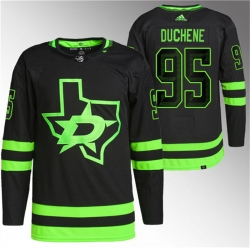 Men Dallas Stars 95 Matt Duchene Black Stitched Jersey