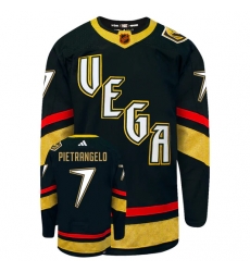 Men Golden Knights 7 Alex Pietrangelo Black 2022 23 Reverse Retro Stitched Jersey