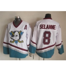 NHL Anaheim Ducks #8 Teemu Selanne white jerseys restore ancient ways