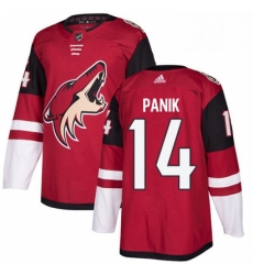 Mens Adidas Arizona Coyotes 14 Richard Panik Authentic Burgundy Red Home NHL Jersey 