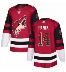 Mens Adidas Arizona Coyotes 14 Richard Panik Authentic Maroon Drift Fashion NHL Jersey 