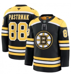 Men Boston Bruins Active Player Custom Black 2024 25 Home Stitched Hockey Jersey