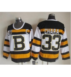 NHL Boston Bruins #33 Zdeno Chara white jerseys[m&n 75th]