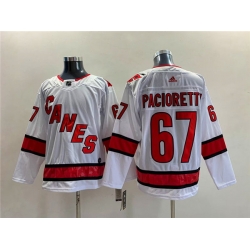 Men Carolina Hurricanes 67 Max Pacioretty White Stitched Jersey