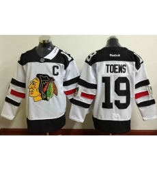 Blackhawks #19 Jonathan Toews White 2016 Stadium Series Stitched NHL Jersey